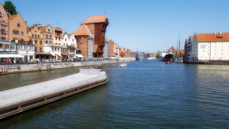 06 The historic waterfront of Gdańsk, Poland, along the Motława River